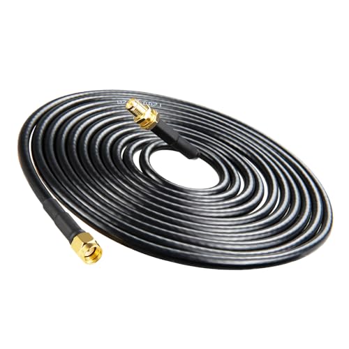 9.84ft RP-SMA WiFi Antenna Extension Cable Upgraded B-MR200 RP-SMA Male to RP-SMA Female Coaxial Cable for WiFi Router, Wireless Network Card -LMR200 Equivalent,Better Than RG58 - color: 9.84ft