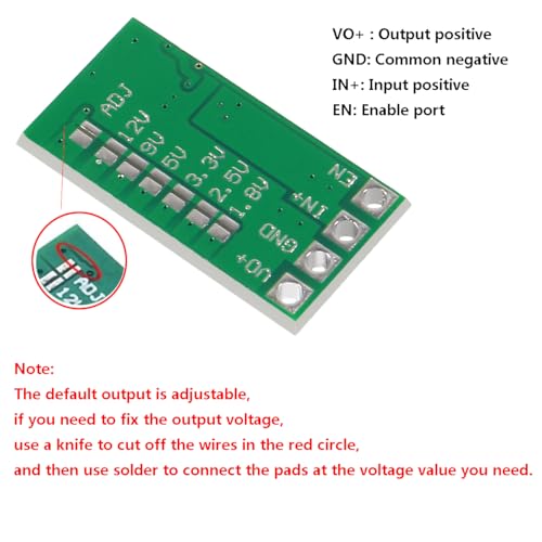 Dorhea 10PCS 5V Regulator Module Mini Voltage Reducer Adjustable DC 4.5-24V 12V 24V Step Down to 5V 3A Buck Converter Board Reduced Voltage Regulator Power Supply Transformer Module