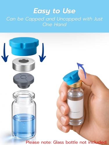 10ml & 30ml Vial Caps, Silicone Peptide Vial Covers, 5+10 Pcs - color: 5+10