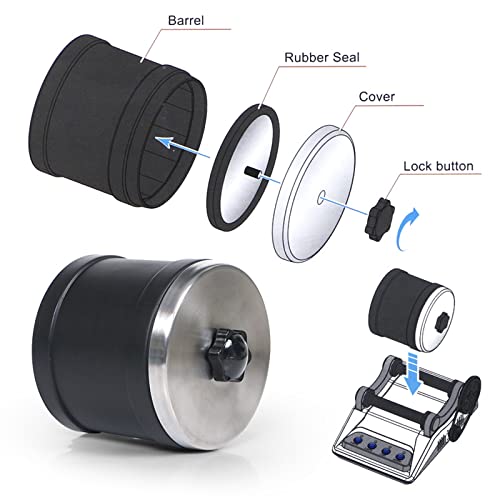 Rock Tumbler Kit - Turn Rough Rocks into Beautiful Gems with 7-Day Timer, Includes 2 Belts, Bag of Rough Stones, 4 Stages of Grits: Coarse, Fine, Polishing, Final Polishing