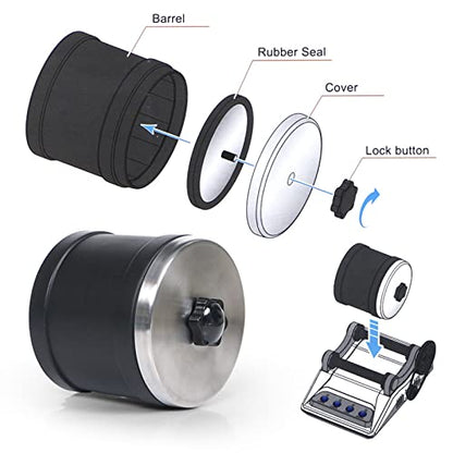 Rock Tumbler Kit - Turn Rough Rocks into Beautiful Gems with 7-Day Timer, Includes 2 Belts, Bag of Rough Stones, 4 Stages of Grits: Coarse, Fine, Polishing, Final Polishing