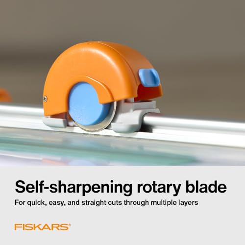 Fiskars Rotary Paper Cutter, Compact & Portable, 12" Cut Length