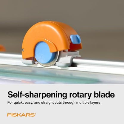 Fiskars Rotary Paper Cutter, Compact & Portable, 12" Cut Length