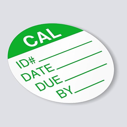 SmartSign Calibration Labels | Pack of 200, 0.75" x 0.75", Write-On Vinyl Stickers, Made in USA - color: Green on White Write-on Labels