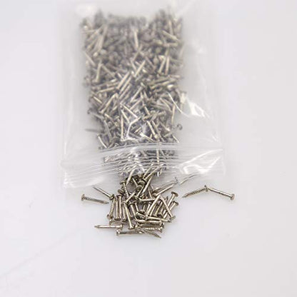 newlng 500PCS Small Nail Round Head Tiny Nails String Art Nails Hand-Made Hardware Accessories Fasteners Mini Nails 1 X 10mm/0.04"X0.4"(DXL) Silver - color: Silvery1*10mm