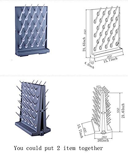 Drying Rack Lab Drying Rack 27 Pegs Grey - color: Gray, size: 27 pegs