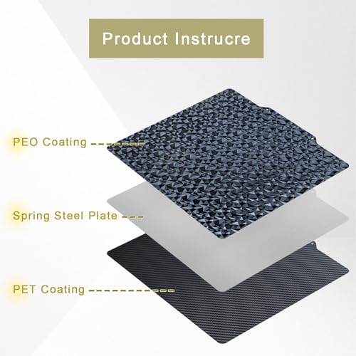 310mm (NO Magnetic Base) PEO (Diamond Pattern) & PET (Carbon Fiber Pattern) 3D Print Bed Build Plate for CR-10 CR-10S - color: PEO & PET (Diamond & Carbon Fiber), size: 310*310mm