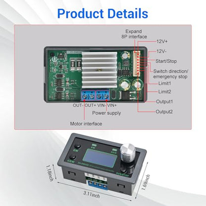 PWM DC Motor Speed Controller, 12V–30V 10A Variable Speed Regulator