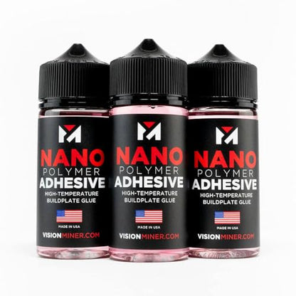Nano Polymer Adhesive (120ml) - Ultimate 3D Printing Bed & Build Plate Adhesion - No Mess, Non-Toxic, Works for PLA, ABS, PEI, PEEK, Nylon, PC and More. Easy Application, Easy to Clean!