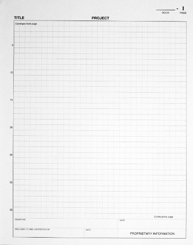BookFactory Black Patent Notebook (0.25" Grid), Hardbound, 96 Pages - color: Black Imitation Leather, size: 8" x 10" - 96 pg
