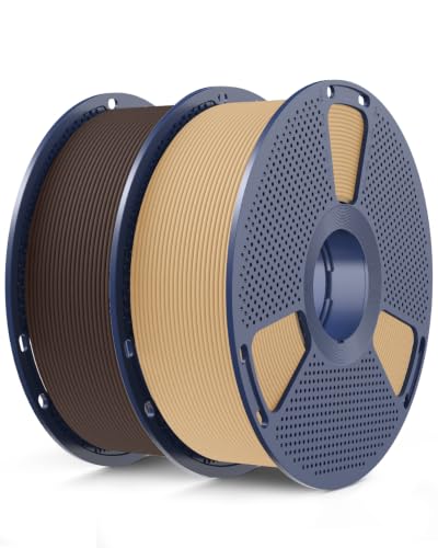 SUNLU 2KG Wood PLA Filament 1.75mm, Maple & Walnut Wood - color: Pla Wood Maple Wood+walunt Wood