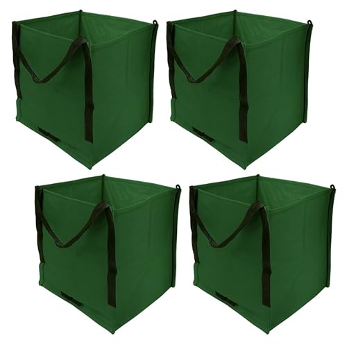 DURASACK Heavy Duty Storage Tote Bag 22-Gallon, Green, Pack of 4 - color: Green, size: Pack of 4