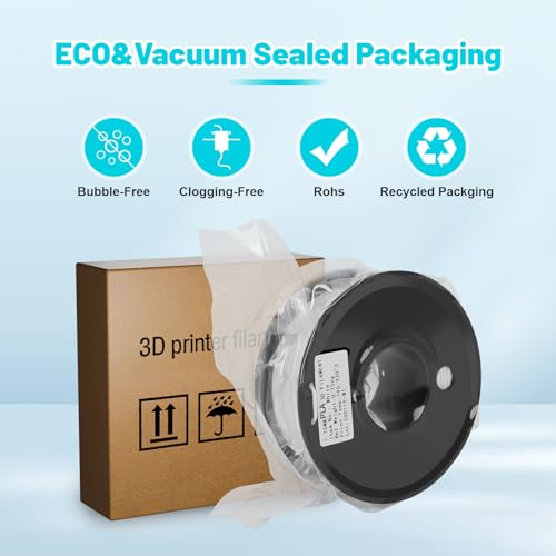 3D Printer Filament PLA - 5 Colours Printing Filament White/Black/Red/Blue/Purple Dimensional Accuracy 1.75mm ±0.02mm Filled Filament Spools Vacuum Pack 250G X 5 - color: 5*250g Pla (White & Black & Red & Blue & Purple)