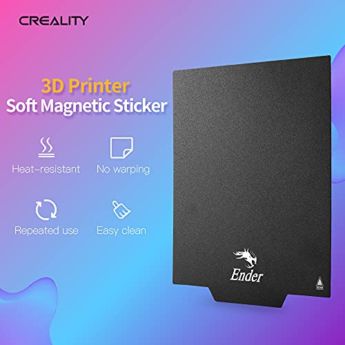 Creality Official Ender 3 Bed Ultra-Flexible Removable Magnetic Removable Build Surface Hotbed Cover Print Platform Kit for Ender 3 Neo/Ender 3 V2 Neo/Ender 3 S1/Ender 3 S1 Pro/Ender 3 V3 SE 235x235mm - color: PC Frosted Black*1, size: Ender 3/3 V2