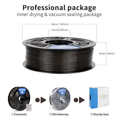 iSANMATE ASA Filament 1.75mm Chocolate Brown 1KG, UV & Weather Resistant 3D Printer Filament Perfect for Outdoor Functional Parts, for Bambu Lab 3D Printers,AMS,AMSLite, 1kg Spool (2.2lbs) - color: Chocolate Brown