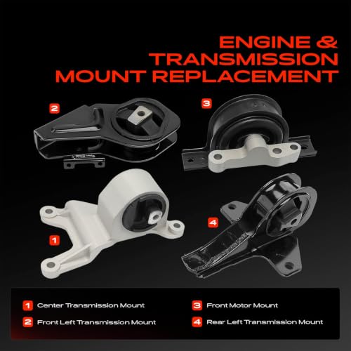 A-Premium Engine Motor Mount and Transmission Mount Kit, Set of 4