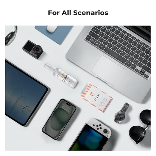 K&F CONCEPT Lens Cleaner Spray Kit,Microfiber Cloth X2,Glasses Cleaner X2 - size: Cleaner*2+Cloth*2