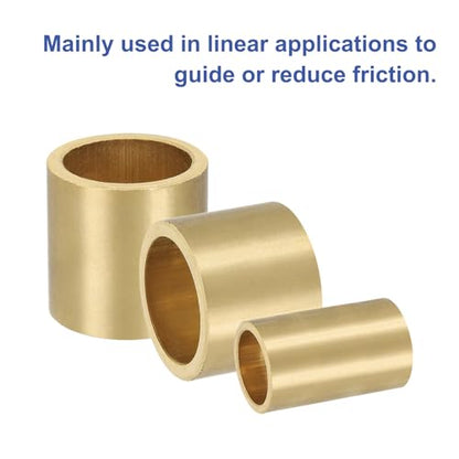 uxcell 50Pcs Sleeve Bearings, 5mm Bore x 7mm OD x 6mm Length, Self-Lubricating Sintered Bronze Bushings - size: 5mm Bore x 7mm OD x 6mm Length