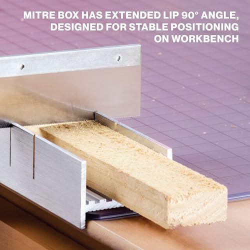Excel Blades Mini Miter Box & Razor Saw Set, 6-Inch Aluminum - style: Mitre Box Set
