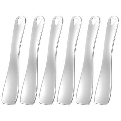 6-Piece Stainless Steel Mini Spatula Set, Skincare And Makeup Scoops