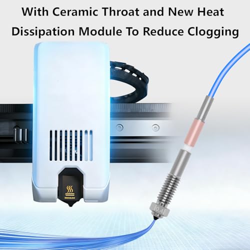 5PCS Bimetal Nozzle for QIDI Q2/Q2C, Quick-Swap Integrated Ceramic Throat Tube Hardened Steel Nozzle All-Metal HighTemperature Resistant Hotend 0.2/0.4/0.6/0.8mm Nozzles for QIDI Q2 3D Printer - style: 5PCS Muilt Size Nozzle