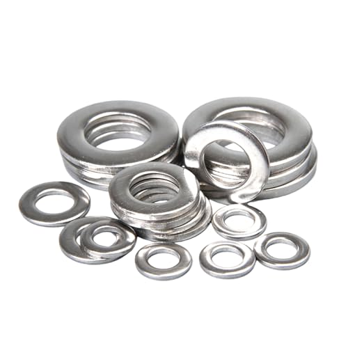 BOLDGNAITE 70pcs M10×20×1.5mm Flat Washers for Screws and Bolts, Thickened 304 Stainless Steel Washer Flat, Heavy Duty Metal Hardware Washers for Home, Automotive, and Industrial Use - size: 70pcs M10×20×1.5mm
