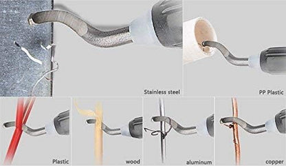 STARVAST 30Pcs Metal Deburring Tool, Deburring Blades Kit with Swivel Handle, Pipe Deburring Tool for Soft Metal (Aluminum, Copper), Wood, Plastic and Steel Burr Removing