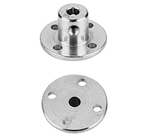 4Pcs 3.17mm Flange Coupling Connector, Rigid Guide Model Coupler Accessory, Shaft Axis Fittings for DIY RC Model Motors - size: 3.17mm