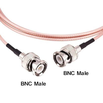 BNC Male to BNC Male RG316 Coaxial Cable 6.56Ft 50 Ohm RF Coax Antenna Extender Pigtail Jumper for CCTV, DVR, Camera, Video Equipment, Ham Radio & Professional Applications - size: 6.56Ft
