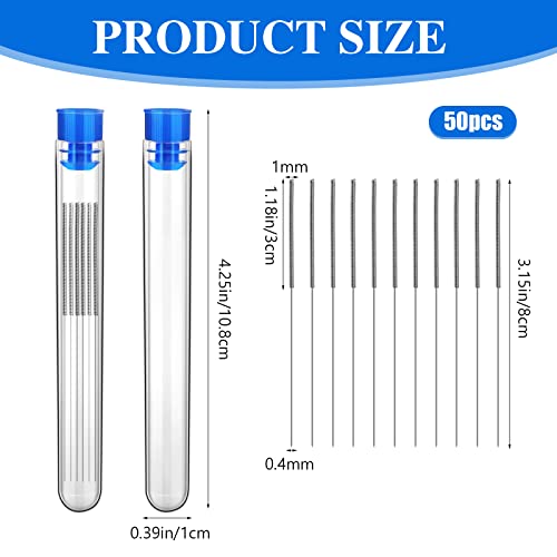 50 Pieces 3D Printer Nozzle Cleaning Kit,0.4 mm Stainless Steel Needles Cleaner 3D Printer Nozzle Cleaner 3D Printer Accessory - color: 0.4mm / 50 Pieces