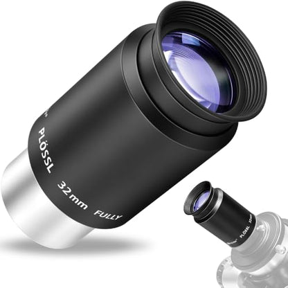 Alstar Eyepiece 32mm 1.25 Inch Plossl Eyepiece Telescope Lense 50° Wide FOV - size: 32MM
