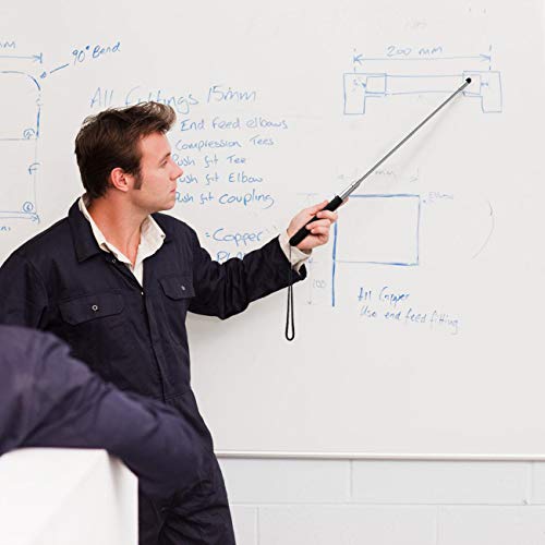 Teacher Pointer Stick for Classroom, Extendable & Retractable - color: Black