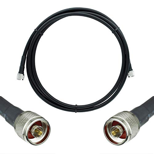 Bolton400 Coaxial Cable 10ft Black, N Male to N Male - LMR®400 Equivalent - size: 10ft Black N-Male to N-Male