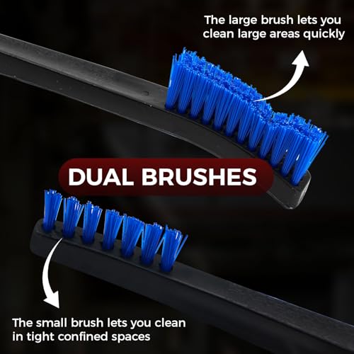 PINGMIC Gun Cleaning Brushes, Double-Ended Gun Brushes, 12 Blue Nylon - color: Blue