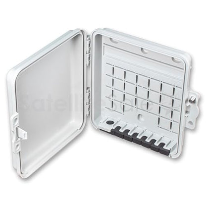 SatelliteSale Weatherproof Junction Box Heavy Duty Enclosure 8x7x2 Inches UV-Rated Thermoplastic Alloy Made in USA - size: 8"×7"×2"
