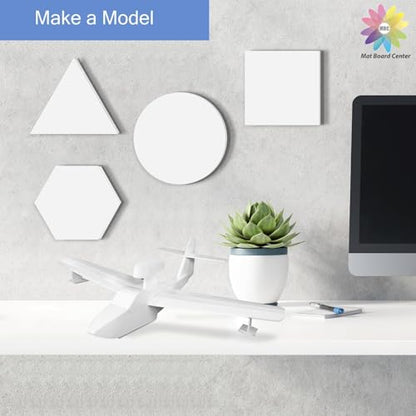 Mat Board Center, 8x10 inche White Foam Board Acid-Free 25 Pack 1/8" Thick - color: White, size: 8x10