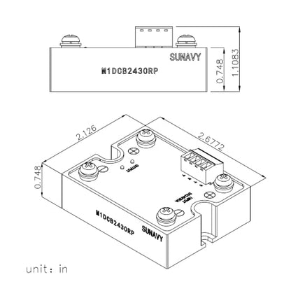 DC Motor Speed Controller, PWM Controller, Motor Driver - size: 15A-brake stop