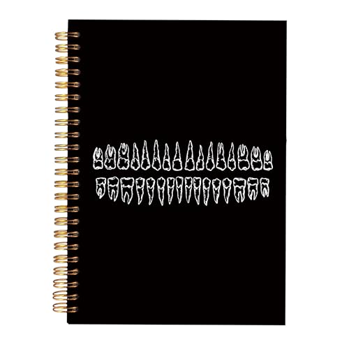 KAOWT Black Dentist Notebook Journal, Dental Hygienist Assistant Gifts Notebook for Notes Taking, Dentist Gifts Journal, Hardcover Spiral Notebook 5.5x8.3in - color: black dentist