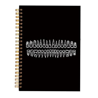 KAOWT Black Dentist Notebook Journal, Dental Hygienist Assistant Gifts Notebook for Notes Taking, Dentist Gifts Journal, Hardcover Spiral Notebook 5.5x8.3in - color: black dentist
