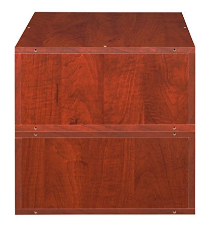 Niche Cubo Storage Set of of Half Size Cubes, Set of 2, Cherry - color: Cherry, size: Set of 2