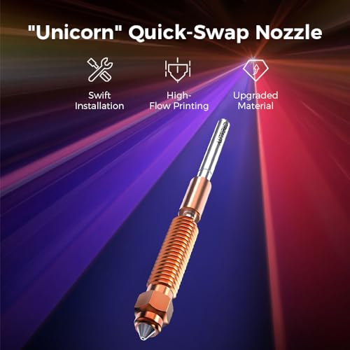 Creality Official K1C/ K1 SE Nozzle, 0.4mm 2PCS Quick-Swap 3D Printer Nozzle Kit, Copper Alloy and Hardened Steel Nozzle Suitable for Creality K1C, K1 SE, K2 SE, Ender 3 V3, Ender 3 V3 Plus - style: 2P-0.4