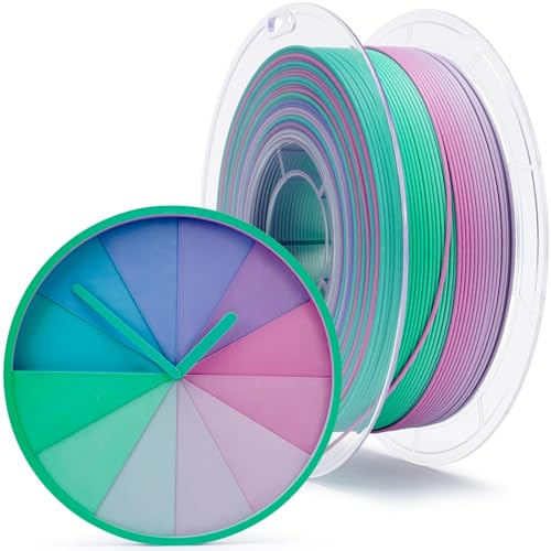 ZIRO Fast Color Changing PLA, Matte Multi Colors 2.2lbs, Northern Lights - color: Northern Lights (Matte)