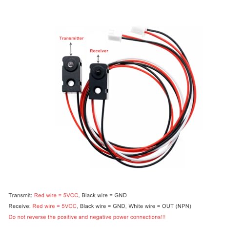 IR Break Beam Sensor 3MM LEDs Counting Module Split Through-Beam Photoelectric Switch (50cm Projection Distance) - style: 50cm Projection Distance