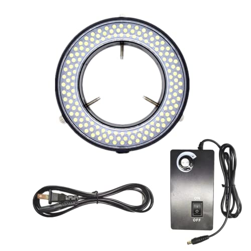 TreochtFUN Microscope 144 Led Ring Light Adjustable Illuminator - color: Black