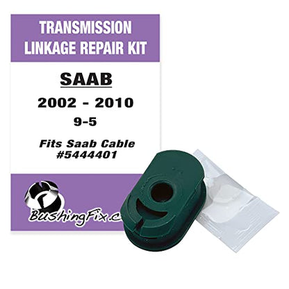 BushingFix SB1Kit - Saab 9-5 Replacement Bushing for Automatic Transmission Shift Cables, Easy Repair Kit Automotive Replacement Transmission Shift Cables, Transmission Shift Cable Bushing Repair Kit