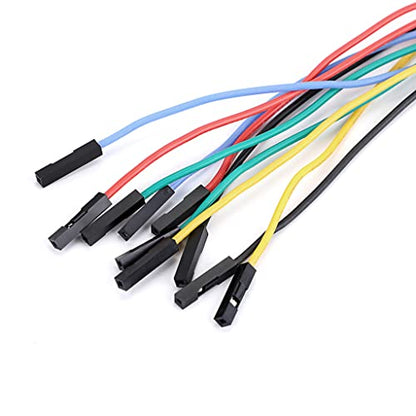 Sumnacon 10 Pcs Stackable Banana Plug to Breadboard Female Jumper Wire