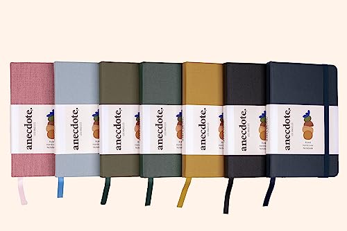Anecdote Journal Notebook (5.5"x3.5" Pocket Size) 192 Lined Pages Hardcover - color: Black, size: 2-Pack (5.5" x 3.5")
