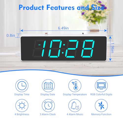MiOYOOW RGB Digital Clock Soldering Kit, STEM Electronics Project for Teens - color: Colorful 4 Digit Clock Kit