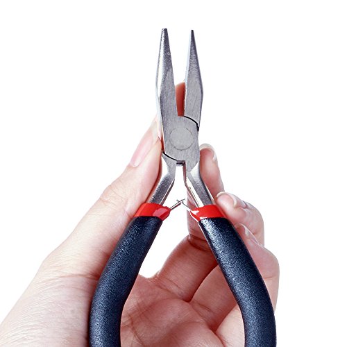 1Pcs Chain Nose Pliers 135mm Carbon Steel Jewelry Craft Pliers for DIY Jewellry Making Supplies - color: Chain Nose Pliers#2