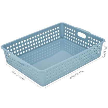 6-Pack Stackable Paper Trays Turn In Trays Classroom Paper Organizer Bins